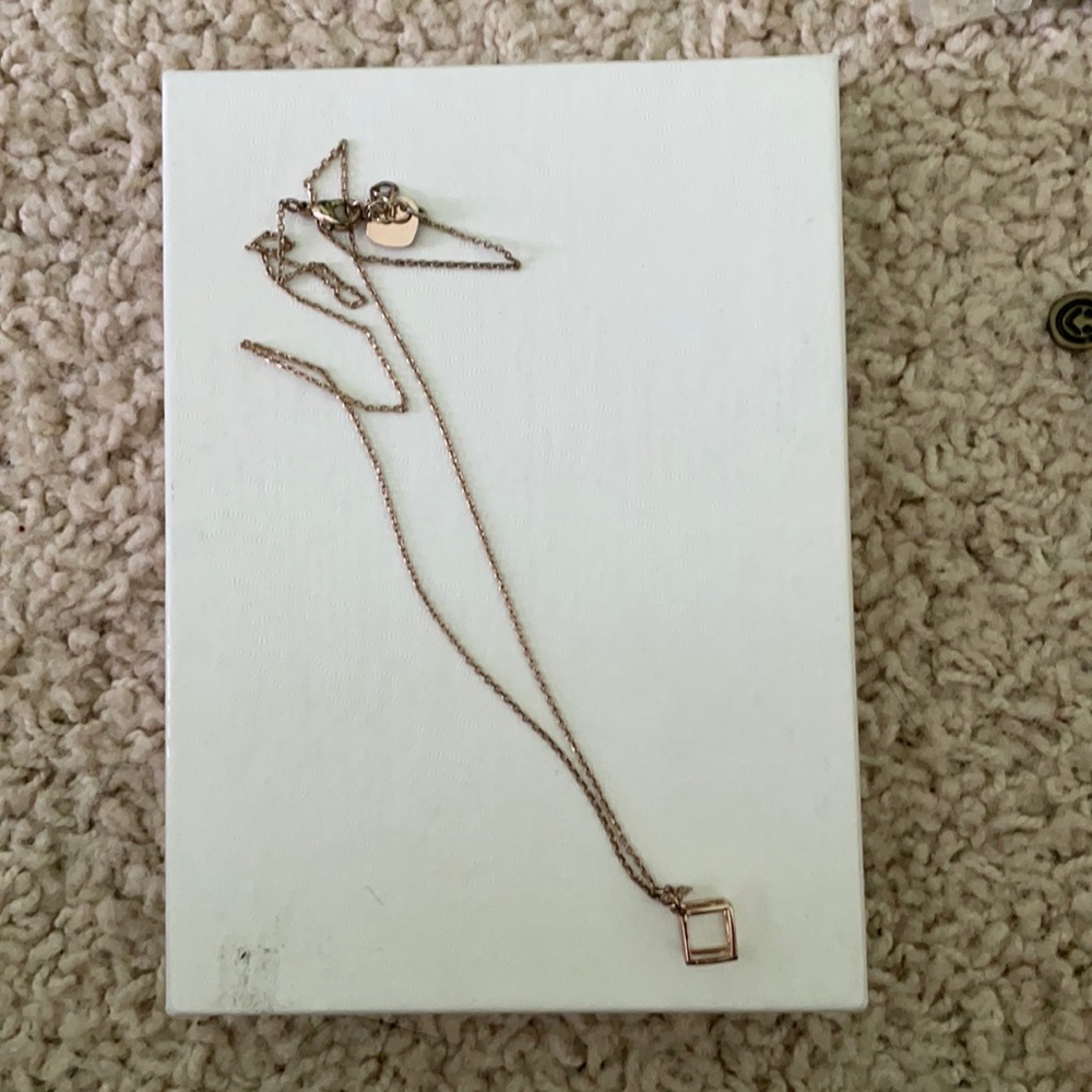 Gold Necklace with box